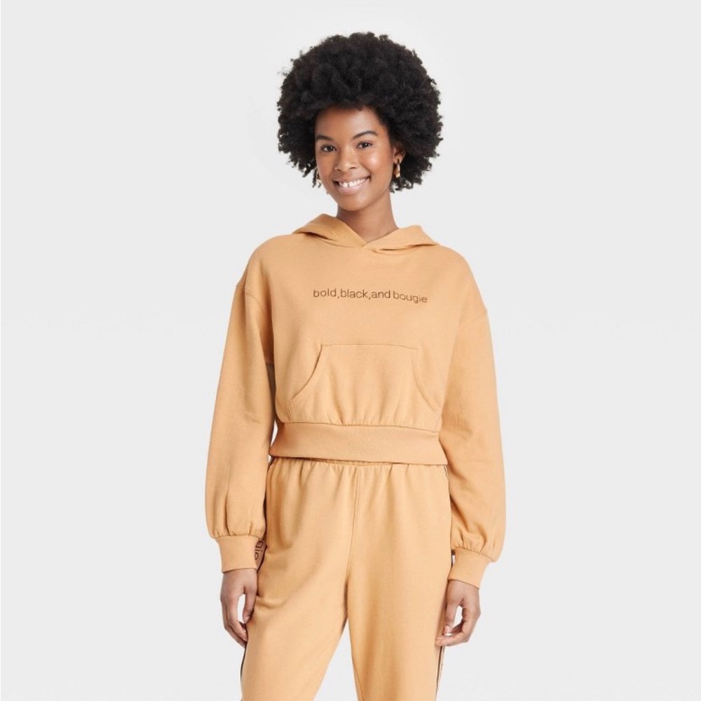 Black History Month Women’s Bold Black Bougie pullover copped sweatshirt